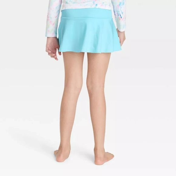 Girls Swim Skirt Cat & Jack Turquoise Blue Size M - Picture 3 of 4